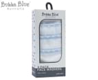 Bubba Blue Polka Dots Face Washers 3-Pack - Blue 1