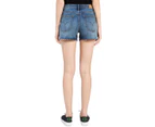 Calvin Klein Jeans Womens Denim Medium Wash Cutoff Shorts