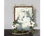 Tooarts Branches and Flower Decoration Photo Frame 12x16.8cm - Grey