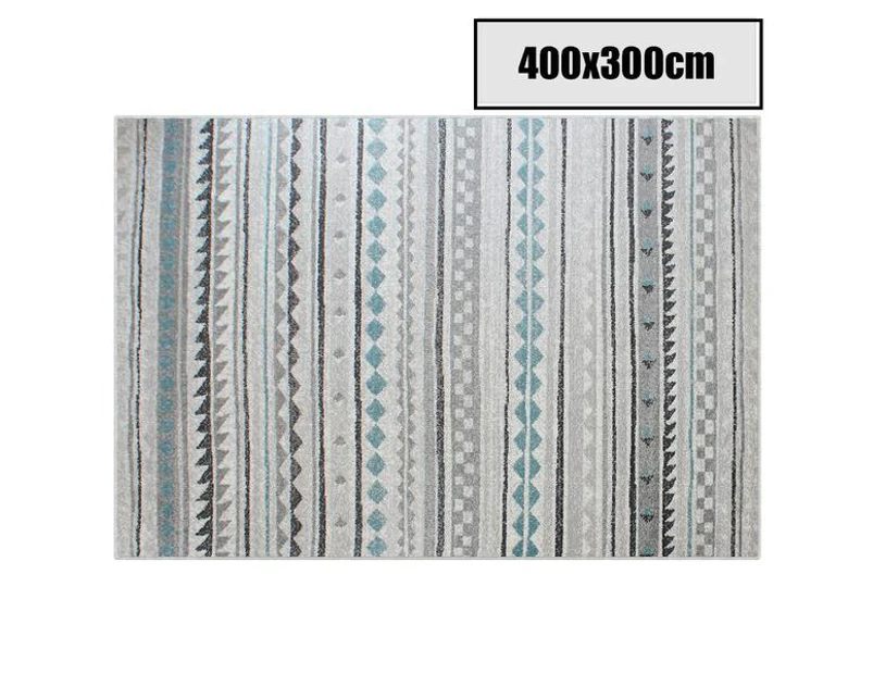 400x300cm Blue Black Grey Color Pattern Floor Area Rug Carpet