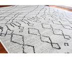 200x140cm Black Grey Style Pattern Floor Area Art Rug Carpet