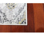 245x245cm Square Style Pattern Grey Creamy Floor Area Art Rug Carpet
