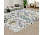 300x200cm Style Pattern Grey Creamy Floor Area Art Rug Carpet