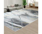 185x185cm Square Black Grey Color Pattern Floor Area Rug Large Carpet