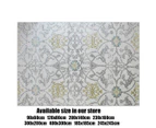 200x140cm Grey Creamy Color Pattern Floor Area Rug Carpet