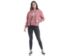 All About Eve Women's Paige Vintage Cord Bomber - Dusty Rose