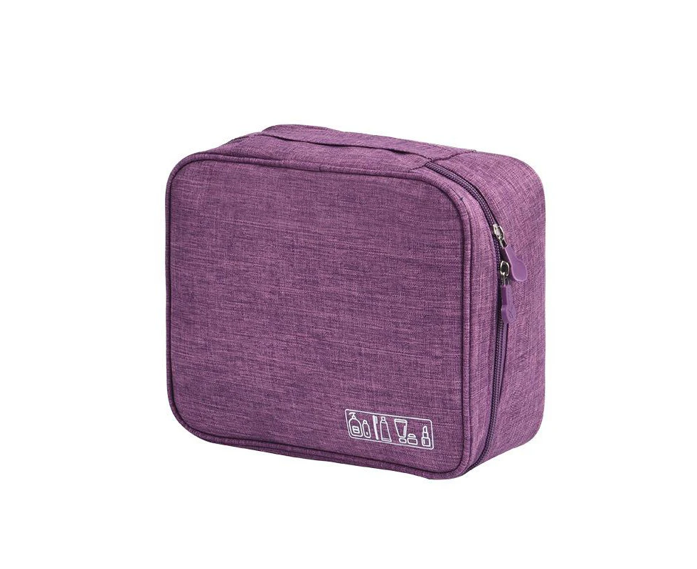 Travel Organizer Cosmetic Bag for Women Men - Purple