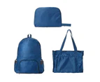 Fold Travel Bag Backpack - Blue