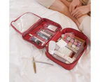 Travel Organizer Cosmetic Bag for Women Men - Red