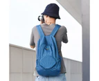 Folding Waterproof Travel Bag/Backpack - Blue