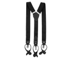 Tommy Hilfiger Men's Convertible Suspenders - Black