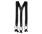 Tommy Hilfiger Men's Convertible Suspenders - Black