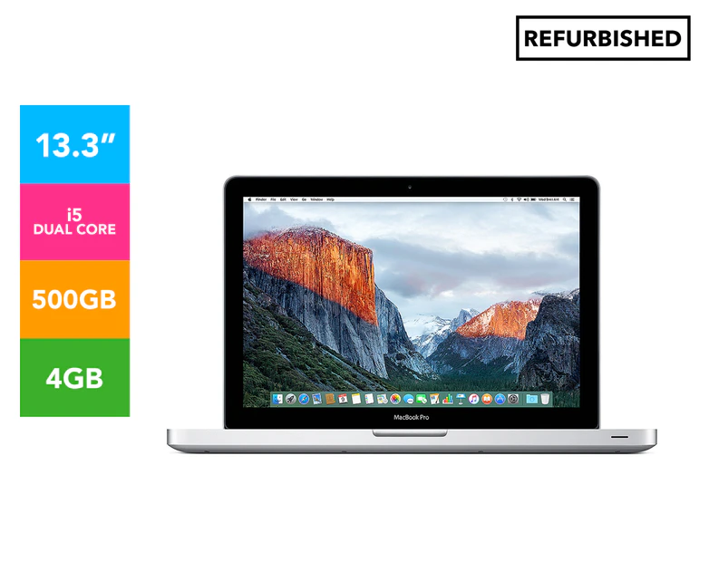Apple MacBook Pro 13.3-Inch 500GB MD101X/A REFURB - Silver