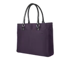 Konpad Women's 15.6 Inch Shoulder Bag-Purple Black Dot