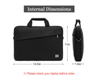 Konpad 13.3 Inch Water Resistant Messenger Bag-Black