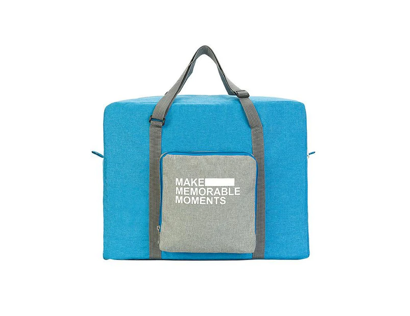 Foldable Travel Duffle Bag/Luggage Bag - Blue