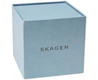 Skagen Men's Classic 40Mm Blue Calfskin Band Steel Case Quartz Watch Skw6463