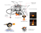 Portable Windproof Camping Gas Stove for Outdoor Cooking