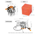 Portable Windproof Camping Gas Stove for Outdoor Cooking