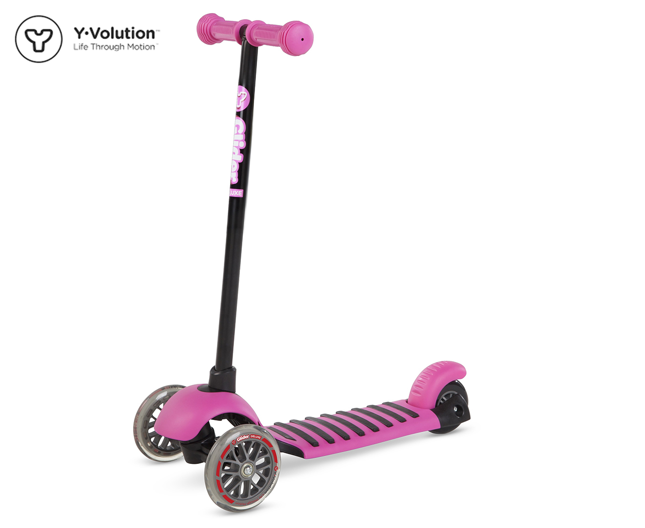 y glider deluxe scooter pink