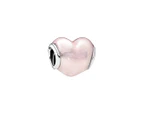 Pandora Glittering Heart Charm - Silver/Pink