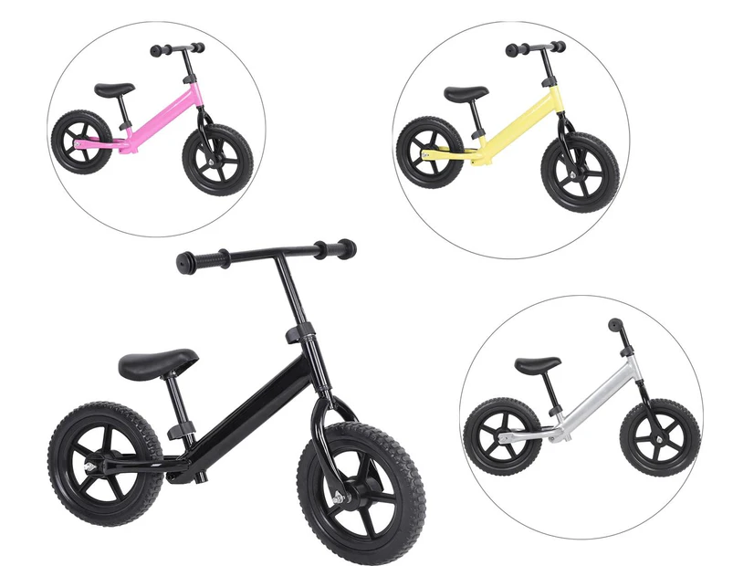 12 Inch Wheel Carbon Steel Kids Balance Bicycle Children No-Pedal Bike