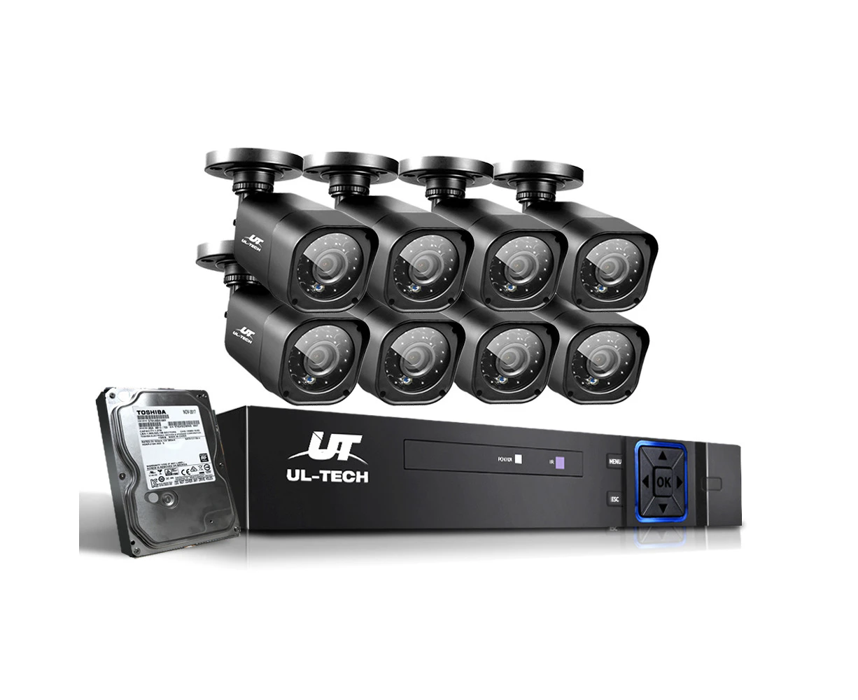 CCTV Security System 2TB 8CH DVR 1080P 8 Camera Sets(AU Stock)