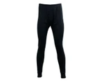 Men's Merino Wool Blend Thermal Pants Long Johns Underwear S-2XL - Men's Long Johns - Black