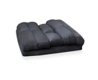 Artiss 2-seater Adjustable Lounge Sofa - Charcoal
