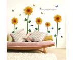 3D Sunflower Wall Sticker Home Decor (Size:135cm x 134cm)