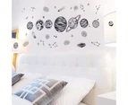 Space Planet Sketch Wall Sticker Home decor (Size:170cm x 80cm)
