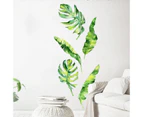 Plant Leaves Wall Sticker Home decor (Size:98cm x 43cm)