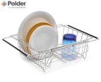 Polder Expandable In-Sink Dish Rack - Silver/Black