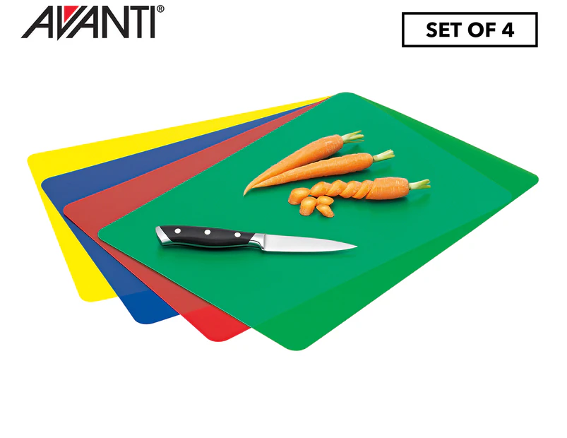 Avanti 4-Piece Flexible Cutting Mat Set