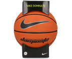 Nike Dominate Size 7 Basketball - Amber/Black/Platinum