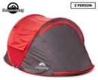 Sonnenberg 2-Person Pop-Up Tent - Grey/Red 1