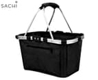 Sachi Carry Basket with Double Handles - Black 1