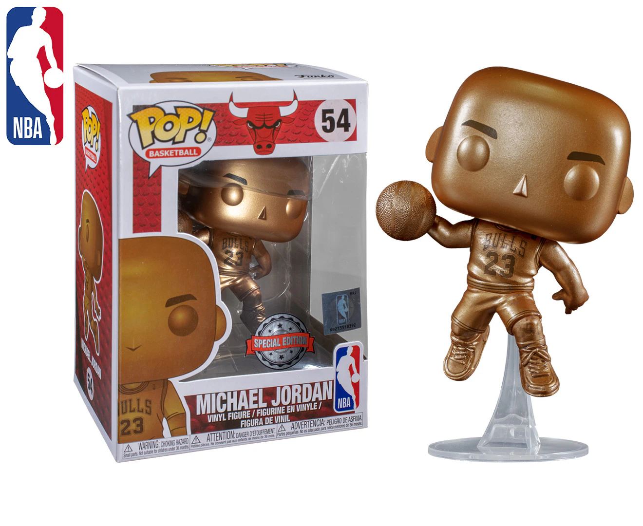 NBA Michael Jordan Chicago Bulls Bronze Pop! Vinyl Figure