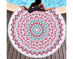 Classic Colored Kaleidoscope on Multipurpose Quick Dry Sand Proof Round Beach Towel 40007-6