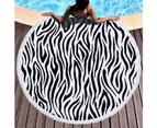 Leopard Pattern on Multipurpose Quick Dry Sand Proof Round Beach Towel 40022-5