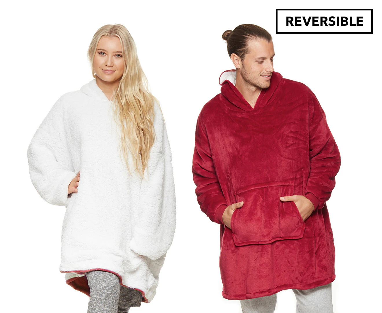 Cuddle Hoodie Blanket - Burgundy