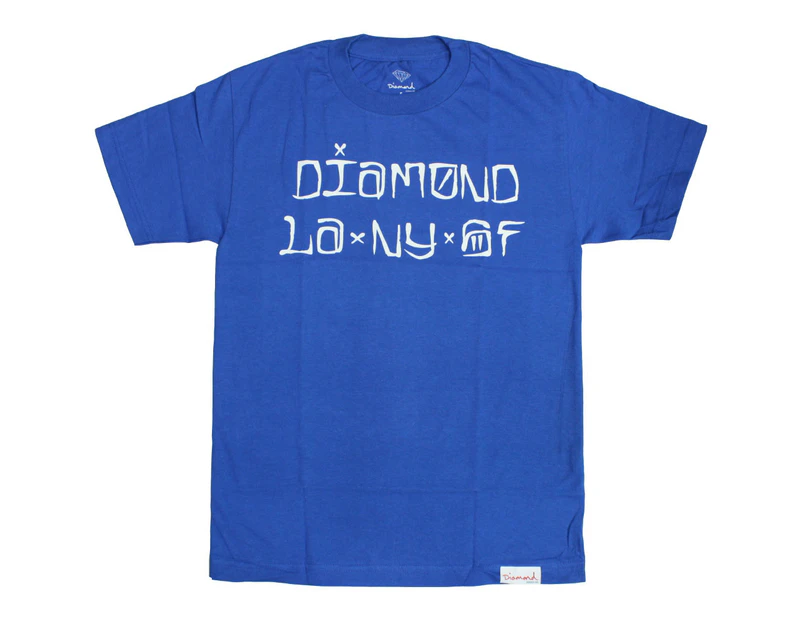 Diamond Supply Co Cities Men's T-Shirt Royal