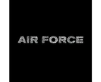 LA Pop Art Men's Word Art Sleeveless T-shirt - Lyrics To The Air Force Song - Black