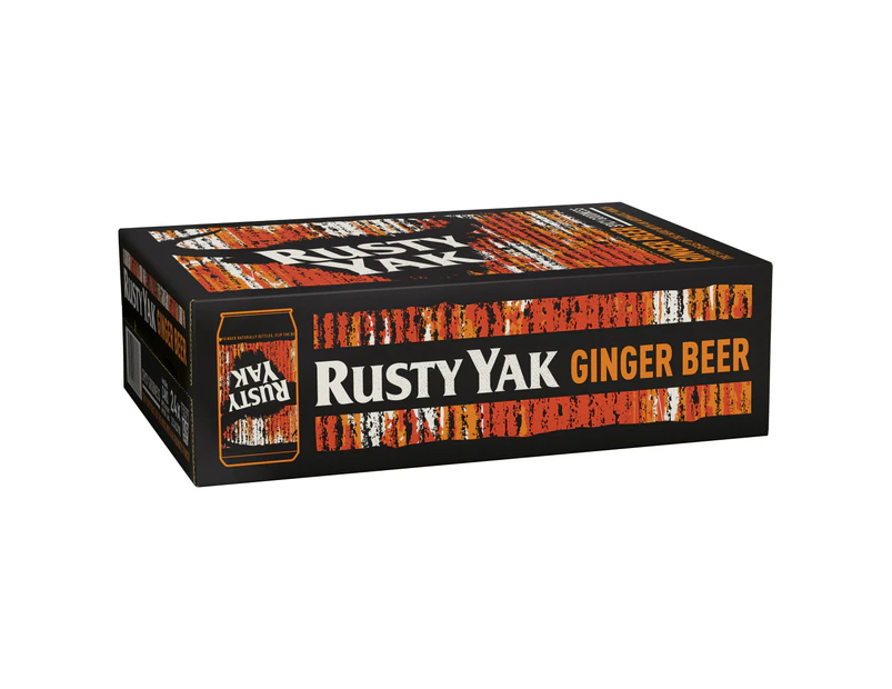 Yak Ales Rusty Yak Ginger Beer Case 24 x 330mL Cans