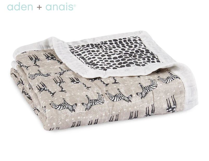 Aden + Anais 120x120cm Silky Soft Bamboo Dream Blanket - Sahara Motif