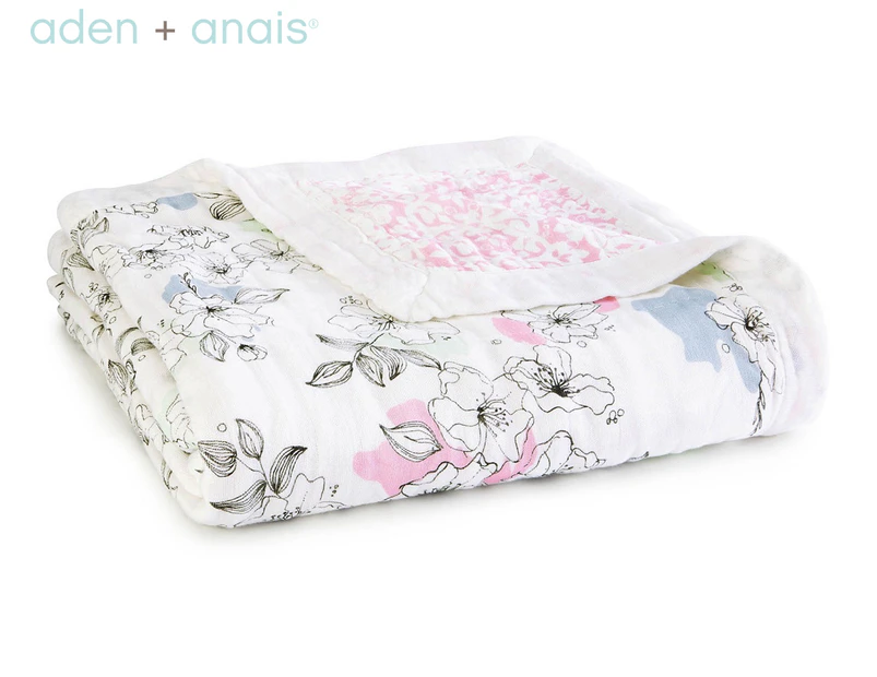 Aden + Anais 120x120cm Silky Soft Dream Baby Blanket - Meadowlark