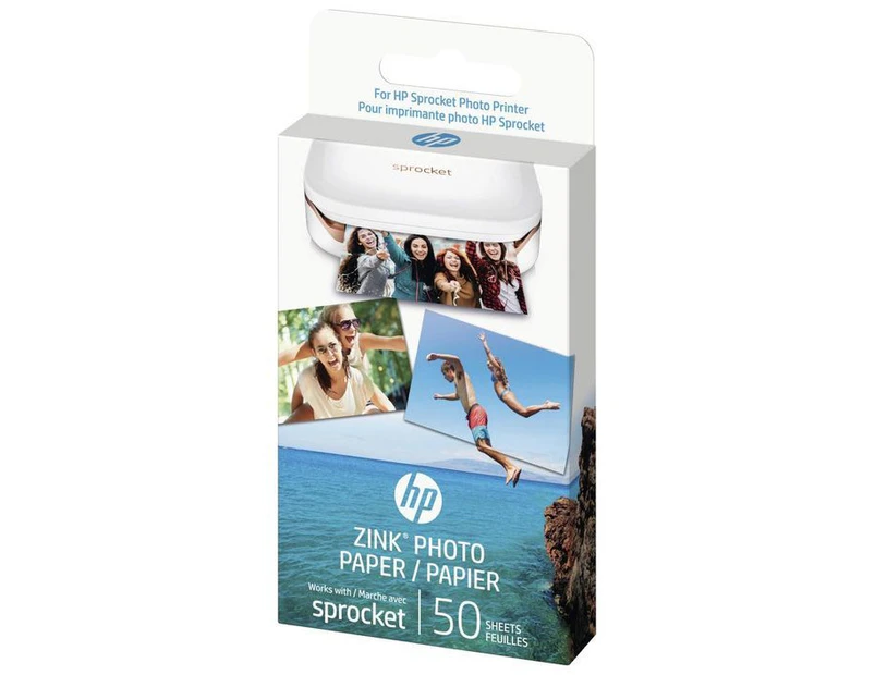 Genuine HP Sprocket Zink Sticky backed Photo Paper 1RF42A (50 sheet, 2"x 3")