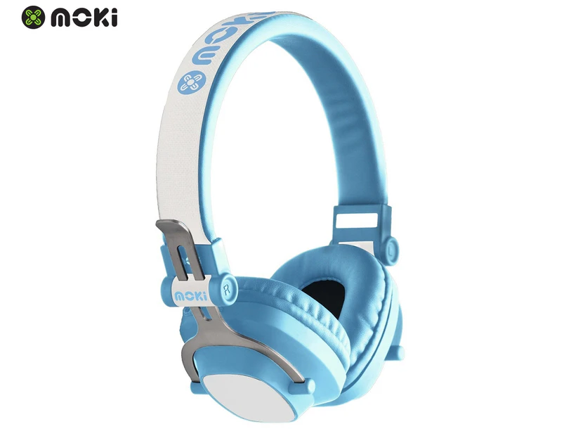 Moki EXO Kids' Bluetooth On-Ear Headphones - Blue