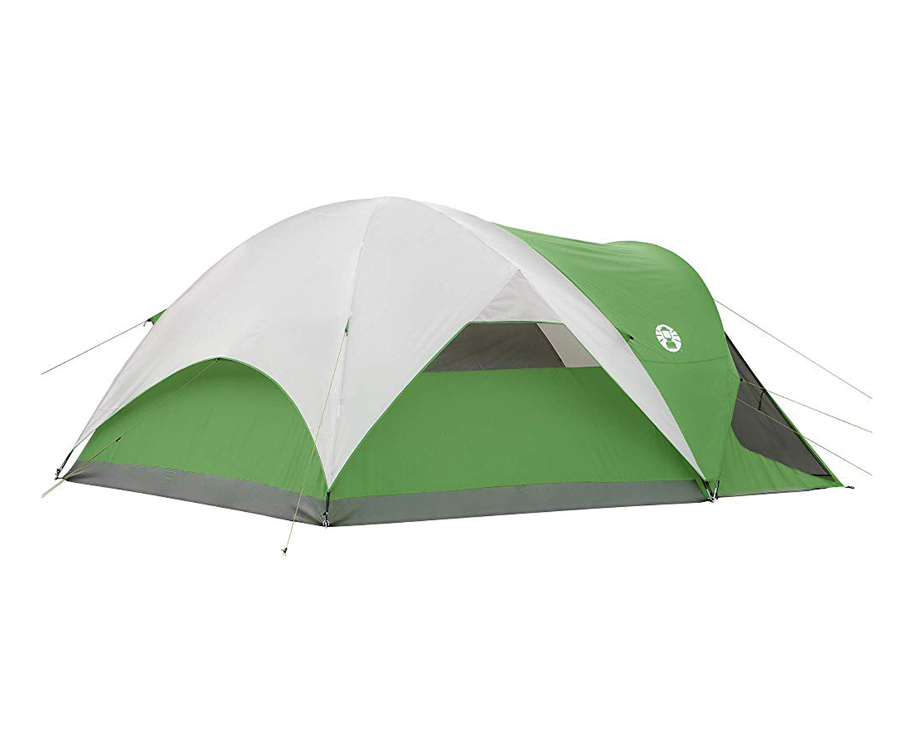 Coleman Evanston 6-Person Dome Tent With Screen Room, Rooms, Green ...