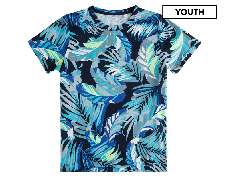 Bonds Kids' New Era Aussie Tee / T-Shirt / Tshirt - Leaves Print